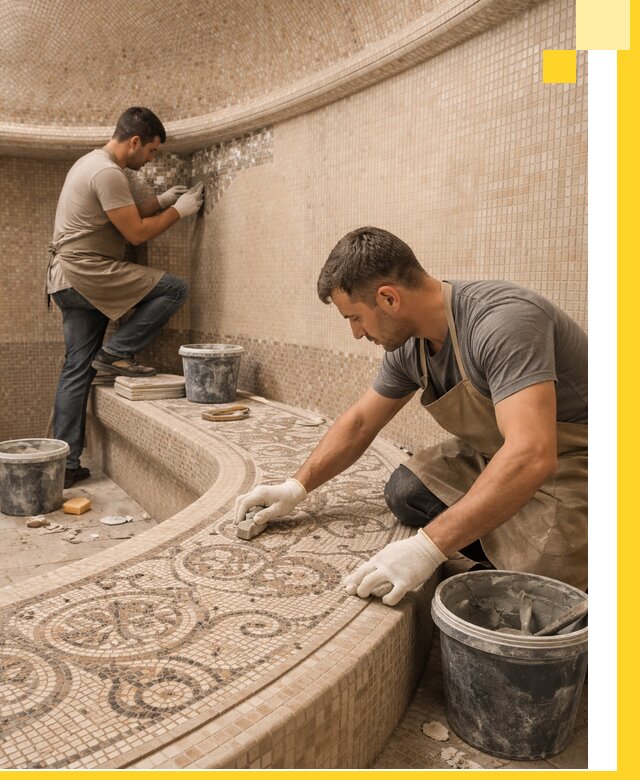 Плитка для хамама в Зеленокумске, укладка, подбор и поставка