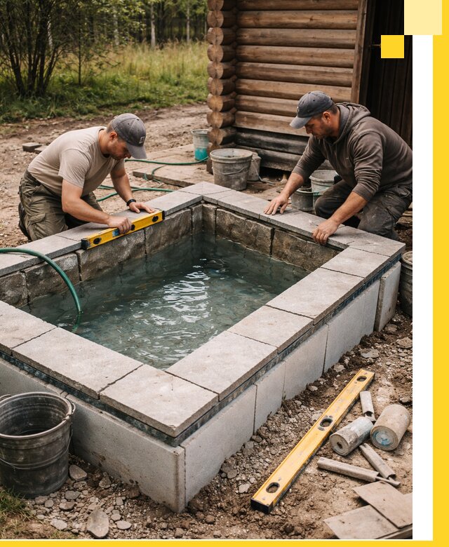 Изготовление и установка холодных купелей под ключ в Зеленокумске